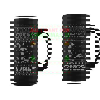 All I Want For Christmas Is Cornhole Ugly Cornhole Christmas Coffee Mug | Mazezy