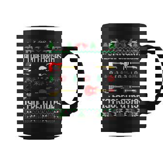 I Want More Guitars Guitarist Ugly Christmas Sweaters Coffee Mug | Seseable UK
