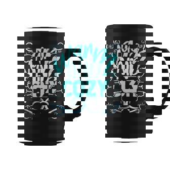 Warm & Cosy Winter Christmas Tree Snow Cold Mom Dad Boy Girl Graphic Print Coffee Mug - Monsterry