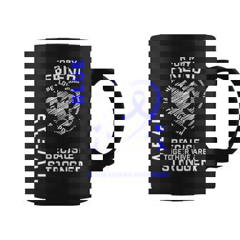 I Wear Blue For My Friend Colon Cancer Awareness Graphic Coffee Mug - Monsterry