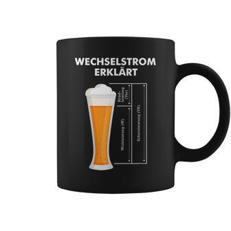 Wechselstromerklärt Bier Elektriker Technik Elektrotechnik Tassen - Geschenkecke