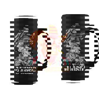 Western Trump Cowboy You Missed American Flag Cowboy Hat Coffee Mug | Mazezy