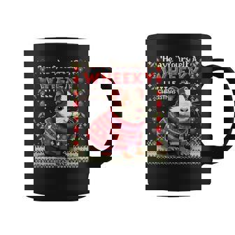 Wheeky Little Christmas Ugly Sweater Guinea Pig Coffee Mug | Mazezy