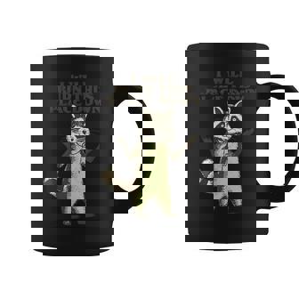 I Will Burn This Place Down Raccoon Coffee Mug - Monsterry