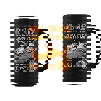 Will Trade Brother For Pumpkin Pie Autumn Thanksgiving Coffee Mug - Thegiftio UK
