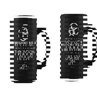 Witches Will Never Fit In Box But Love Good Circle Halloween Coffee Mug - Monsterry
