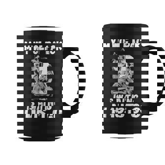 My Wolf Pack Is Waiting I Must Go Family Coffee Mug - Monsterry
