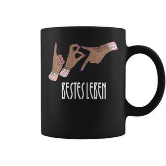 Women's 187 Hand Sign Best Life S Tassen - Geschenkecke