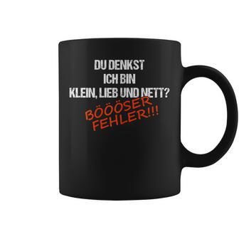 Women's Fun Du Denkst Ich Bin Klein Lieb Nett Böser Ferrler German Lang S Tassen - Geschenkecke