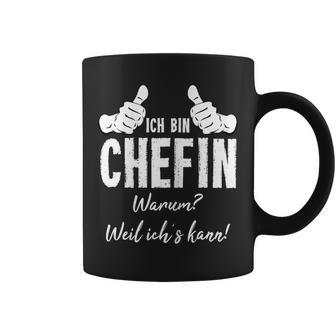 Women's Profession Chef Stolze Chefin Ich Bin Chefin Weil Ich Kann Tassen - Geschenkecke