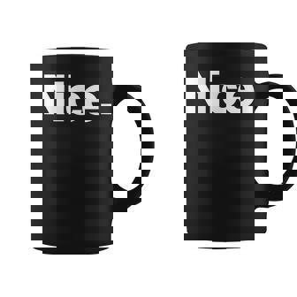 The Word Nice A Christmas That Says Nice Coffee Mug - Thegiftio UK