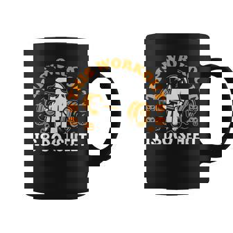This Workout Is Boo Sheet Gym Fitness Ghost Halloween Coffee Mug - Seseable