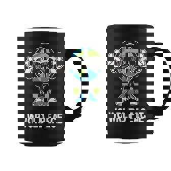 World Peace On Earth Global Love Peace Sign Coffee Mug - Monsterry