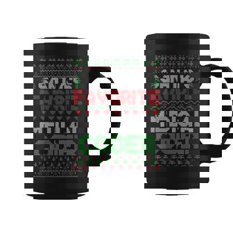 Xmas Santa's Favorite Medical Coder Ugly Christmas Sweater Coffee Mug - Thegiftio UK