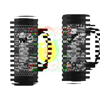 Xmas Ugly Sweater Style Lighting Avocado Christmas Coffee Mug - Thegiftio UK
