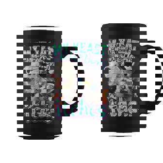 My Yeast Infection Itches Opossum Raccoon Coffee Mug - Monsterry