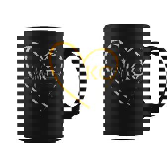 Yellow Kc Heart Kansas City Heart Love Kc Icon Coffee Mug - Seseable