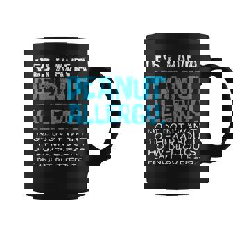 Yes I Have a Peanut Allergy Peanut Butter Nut Allergic Graphic Print Coffee Mug - Monsterry