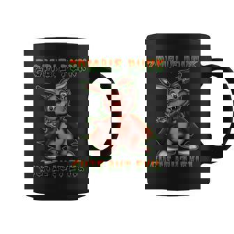 Zombie Punk Cute But Evil Vampire Bunny Graphic Print Coffee Mug - Monsterry