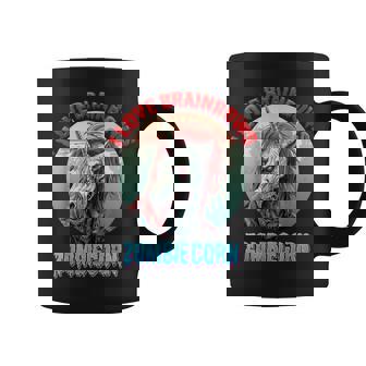 Zombiecorn Zombie Unicorn I Love Brainbows Punk Halloween Graphic Print Coffee Mug - Monsterry