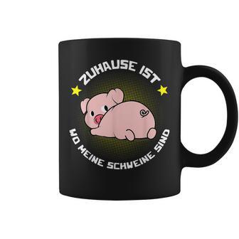 Zuhause Ist Wo Meine Schweine Sind Für Bauern & Farmers Tassen - Geschenkecke