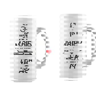 1 Año De Aniversario De Bodas Taza de café - Regaloses