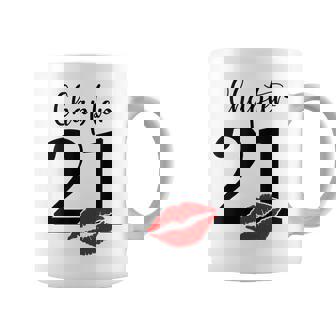 21St Birthday Girl Red Kiss Chapter 21 Anniversary Party Coffee Mug - Thegiftio
