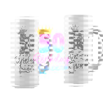 50 Cumpleaños Es – Birthday Queen 50 Taza de café - Regaloses