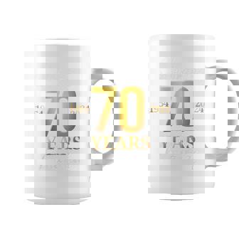 70 Years Of Marriage Est 1954 2024 70Th Wedding Anniversary Coffee Mug - Thegiftio UK