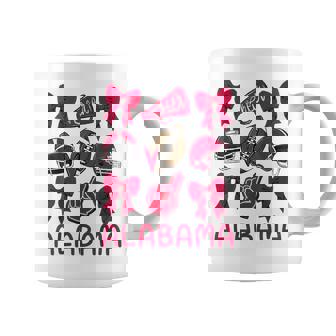 Alabama Women Girls Kids Sister Toddler Niece Coquette Bow Graphic Print Coffee Mug - Monsterry
