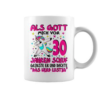 Als Gott Mich 30 Jahren Schuf Grinste Er Dachte Das Wird German Langu Gray Tassen - Geschenkecke