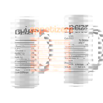 Appetizers Nutrition Fact Thanksgiving Christmas Coffee Mug - Monsterry