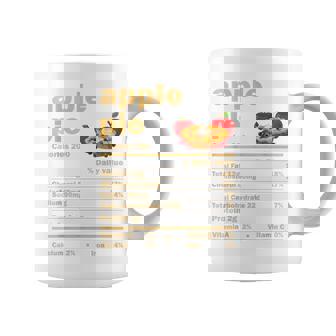 Apple Pie Nutrition Facts Thanksgiving Christmas Coffee Mug - Monsterry