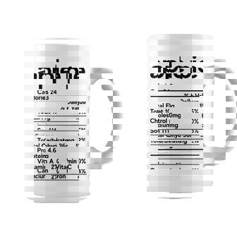 Apple Pie Nutritional Facts Thanksgiving Recipe Family Funny Graphic Print Coffee Mug - Monsterry