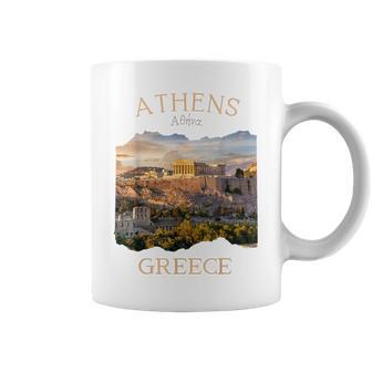 Athènes Grèce Acropole Et Parthénon Souvenir Deacances Tasse - Cadeauxyz