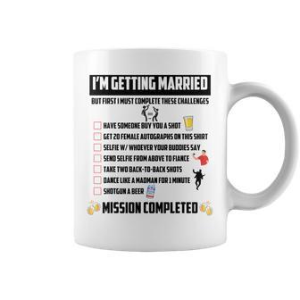 Bachelor Party Challenges Groom Challenge Coffee Mug - Monsterry