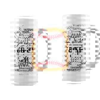 Baseball-Sister I'm Just Here For The Snacks Toddler Girl Coffee Mug - Monsterry