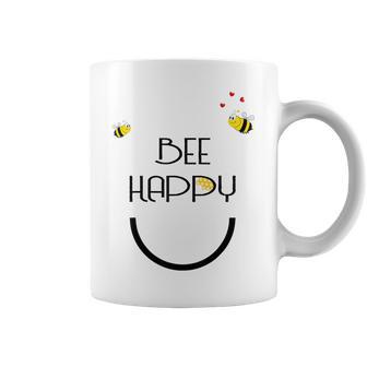 Bee Happy Bienen Schwarz Blue Tassen - Geschenkecke