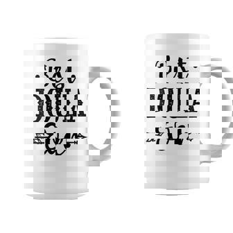 Best Doula Ever Black Text Natural Birth Support Coffee Mug - Monsterry