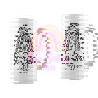 Big Sister 2025 Rainbow For Pregnancy Announcement Coffee Mug - Thegiftio UK