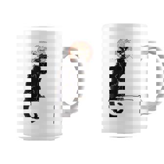 Black Cat Halloween Cat Lovers Black Scary Cat Coffee Mug - Thegiftio UK