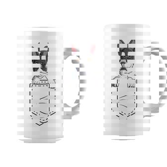 Boston Terrier In The Pocket Cute Boston Terrier Dog Lovers Coffee Mug - Seseable