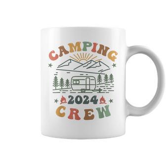 Camping Crew 2024 Familienpassender Sommertrip Camp Retro Tassen - Seseable