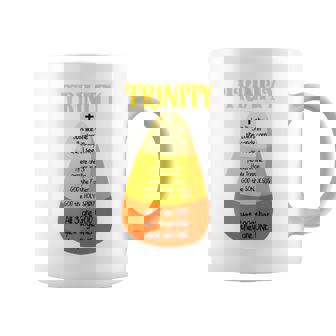 Candy Corn Christian Halloween God Coffee Mug - Monsterry