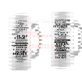 You Can't Scare Me I Have A Crazy Grandpa Grumpy Old Man Coffee Mug | Seseable UK