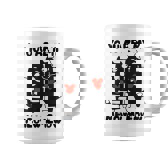 Cat Meow Couples Love Proof Valentine's Day Graphic Print Coffee Mug - Monsterry