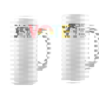 Cat Vote Retro Cat Vote Vintage Cat Vote Groovy Cat Vote Coffee Mug | Mazezy