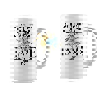 C'est La Vie French Expression Paris Love Wine Coffee Mug | Seseable UK