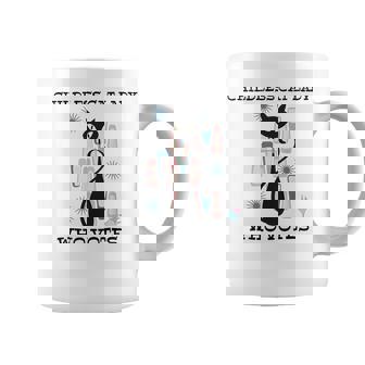 Childless Cat Lady Who Votes Mid-Century Cats 50S 60S Style Coffee Mug - Thegiftio UK