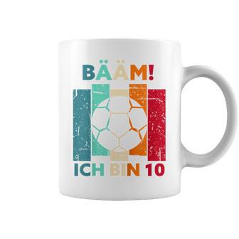 Children's Bäm Ich Bin 10 Zehn Jahre Junge 10Th Birthday Football Tassen - Geschenkecke